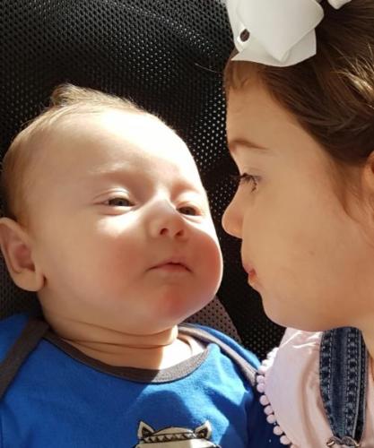 Luca (DOB: 8/3/2016) and Annalise (DOB: 2/4/2014)